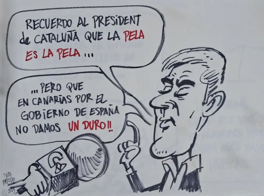 El presidente del Gobierno de Canarias, Fernando Clavijo, hace alusión a la reunión que mantendrá con el presidente de Cataluña, Salvador Illa, y su preocupación sobre la financiación autonómica