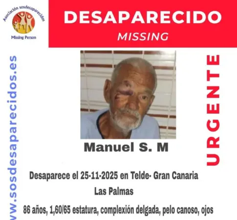Buscan a Manuel, desaparecido en el municipio grancanario de Telde