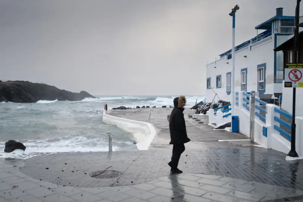 Lluvias y fuertes vientos en Fuerteventura con la llegada de la borrasca Claudia