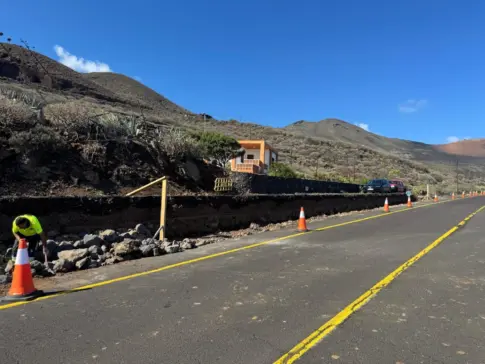 Comienzan las obras en la carretera del aeropuerto de El Hierro
