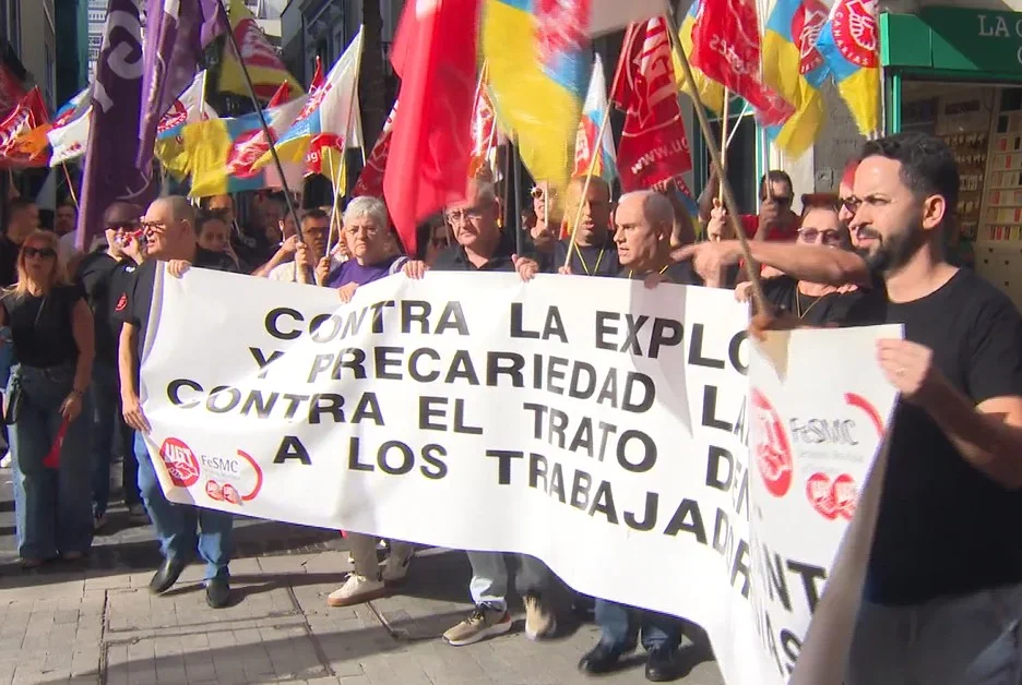 Huelga del sector del comercio y la alimentación en Canarias