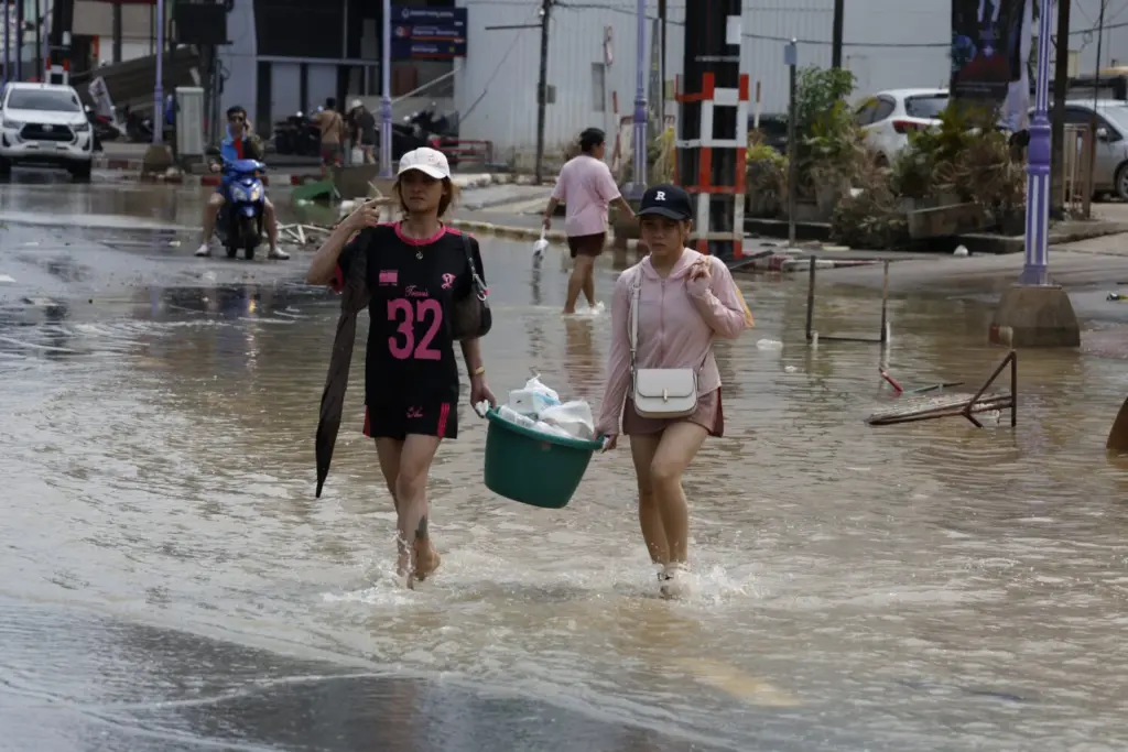 Las inundaciones han afectado especialmente a la ciudad de Hat Yai, importante punto comercial del sur del país