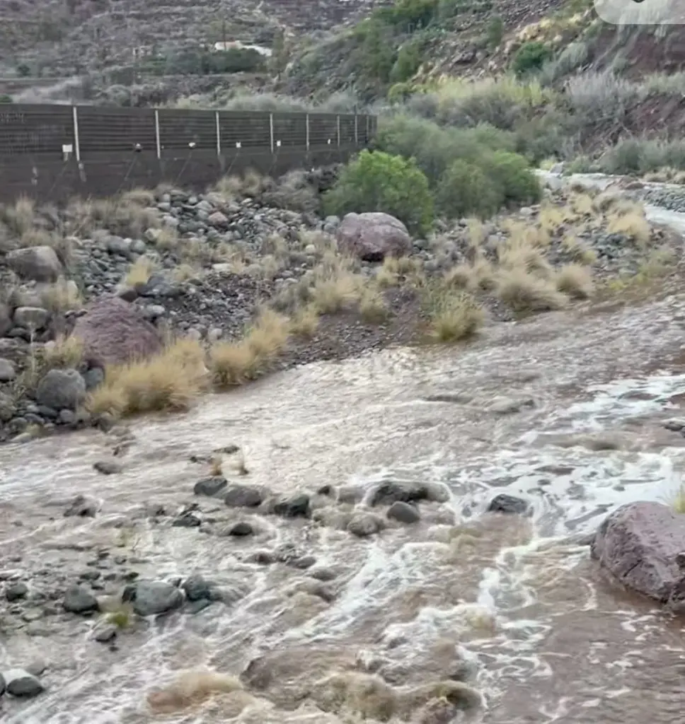 la Borrasca Claudia en La Aldea