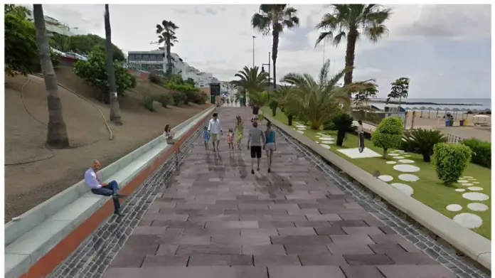 El Cabildo invierte 3,2 millones de euros en la renovación del Paseo Marítimo de la Playa de Las Vistas