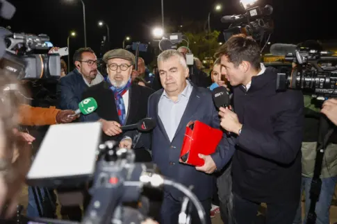 Santos Cerdán sale de la cárcel de Soto del Real