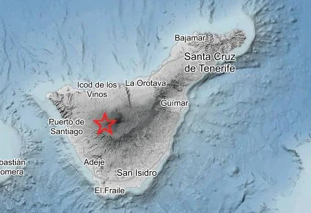 Terremoto de 2.4 de magnitud en Las Cañadas del Teide