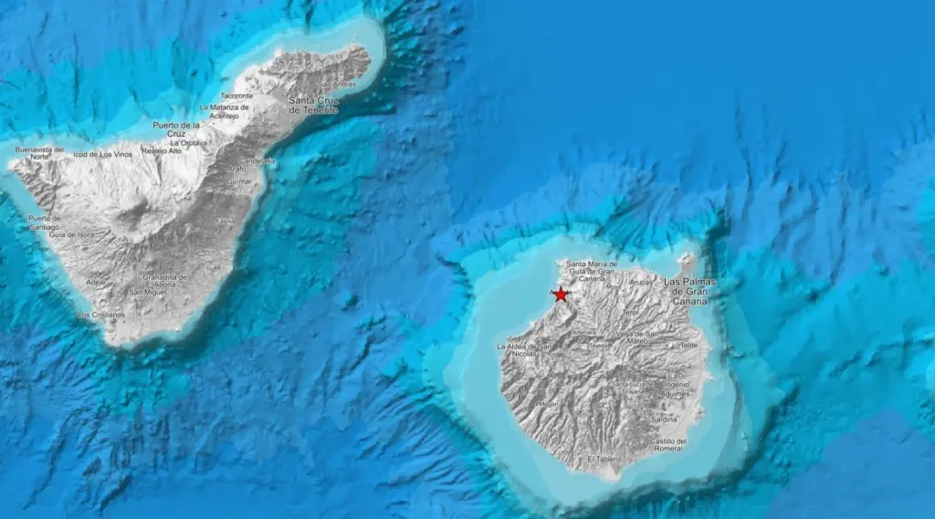 Registran un nuevo terremoto en Agaete