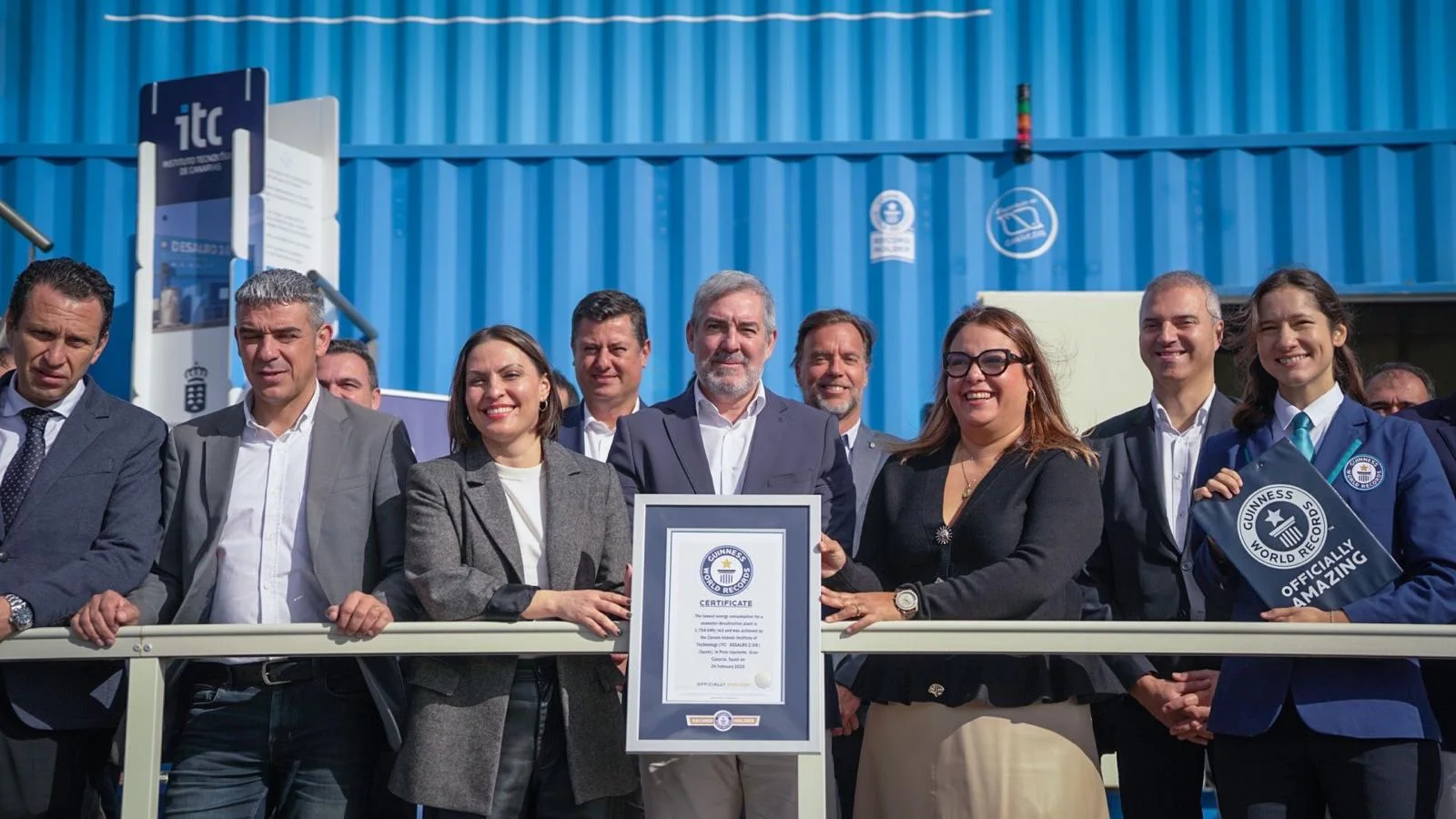 Canarias entra en el mapa mundial de la desalación con la planta de menor consumo energético