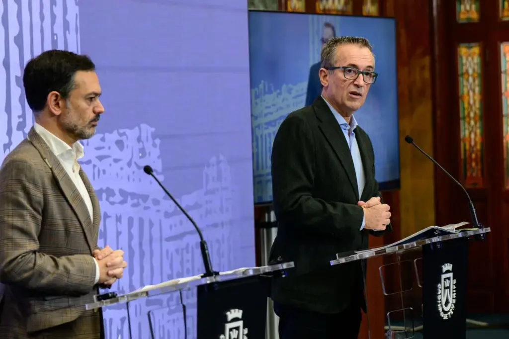 Rueda de prensa tras el Consejo de Gobierno del Cabildo de Tenerife. Imagen Cabildo de Tenerife