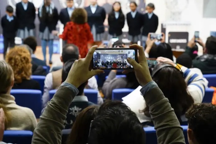 Celebración del Sorteo de la lotería del Niño en el salón de Loterías y Apuestas del Estado, a 6 de enero de 2025, en Madrid.