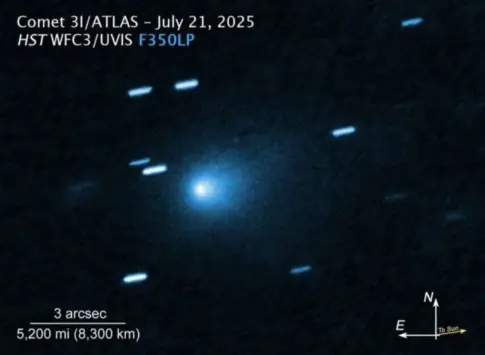 El cometa interestelar 3I/Atlas más cerca que nunca de la Tierra