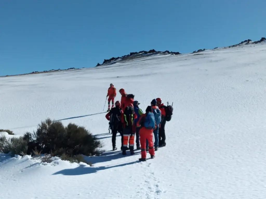Rescate de un senderista tras una caída en el Parque Nacional del Teide