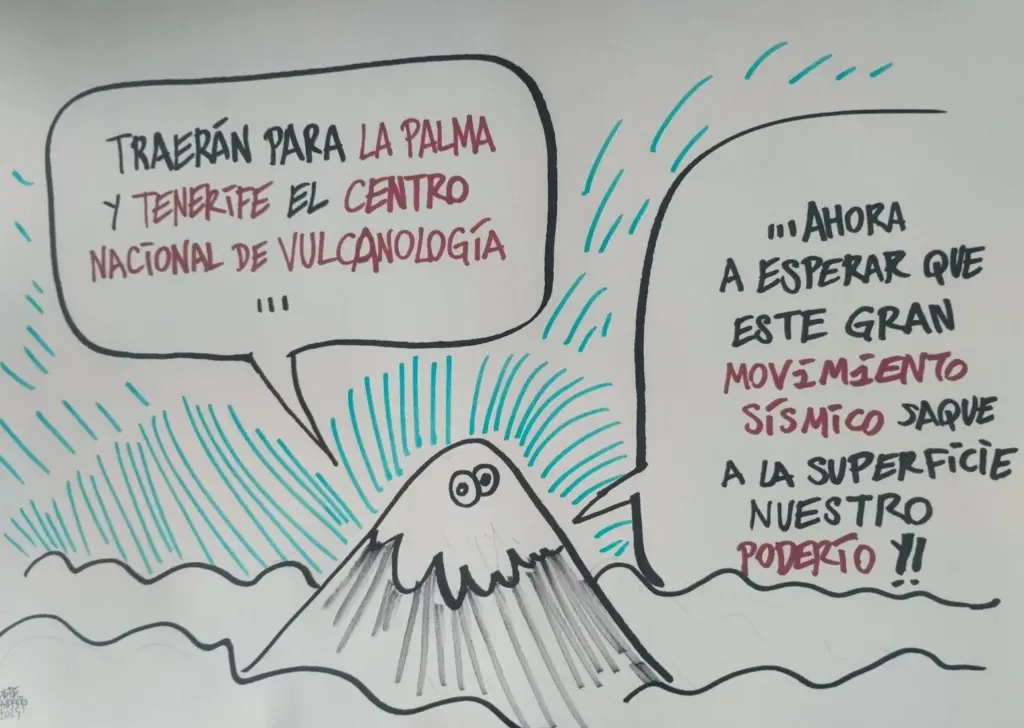 Viñeta Sede Vulcanología. Farruqo. 3 de diciembre 2025