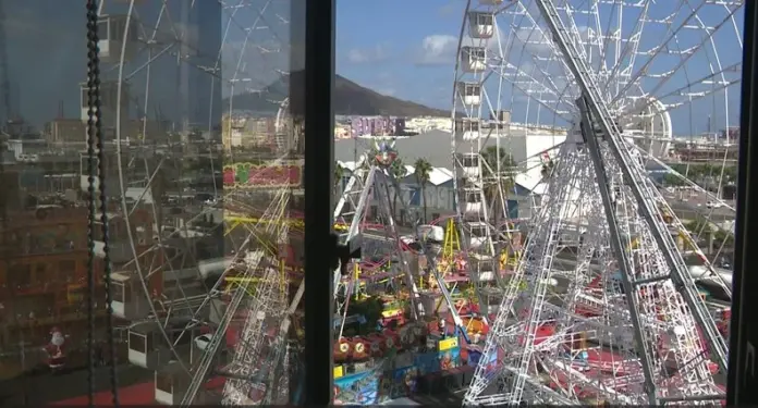 Vista de la feria desde una vivienda próxima. Imagen RTVC