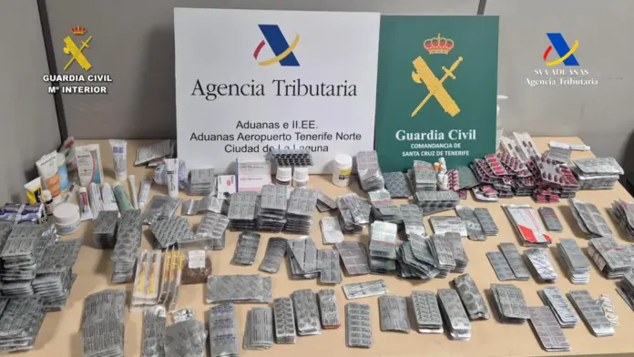 Intervenidos más de 70.000 medicamentos en 20 maletas en el aeropuerto Tenerife Norte