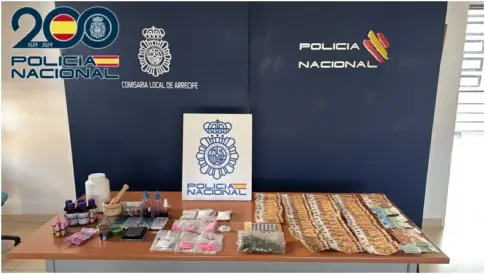 La Policía Nacional desmantela cuatro puntos de venta de droga en Arrecife