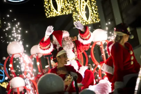 Papá Noel llega en carroza a La Laguna