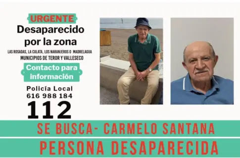 Buscan a Carmelo Santana, de 90 años, desaparecido este lunes entre Teror y Valleseco