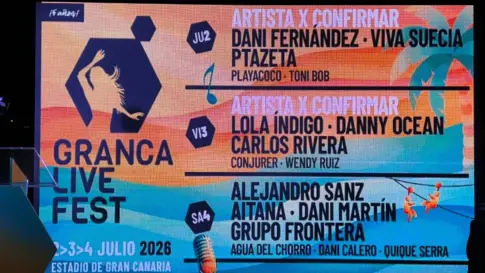Danny Ocean o Ptazeta, entre los nuevos artistas confirmados para el Granca Live Fest 2026