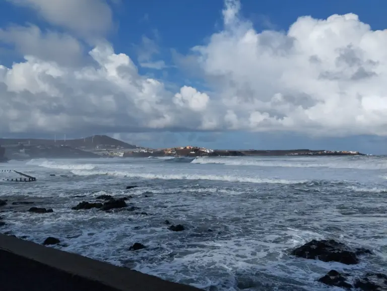 Galería de imágenes de la borrasca Emilia en Canarias