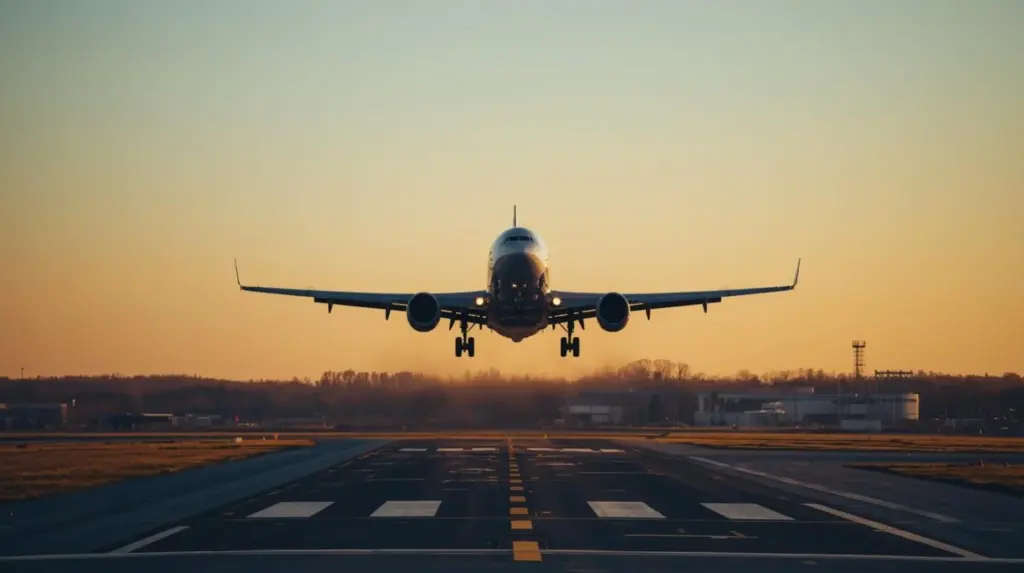 Avión despegando