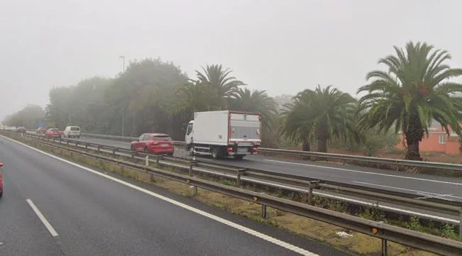 El tercer carril está proyectado entre Guamasa y el aeropuerto Tenerife Norte / Google Maps 