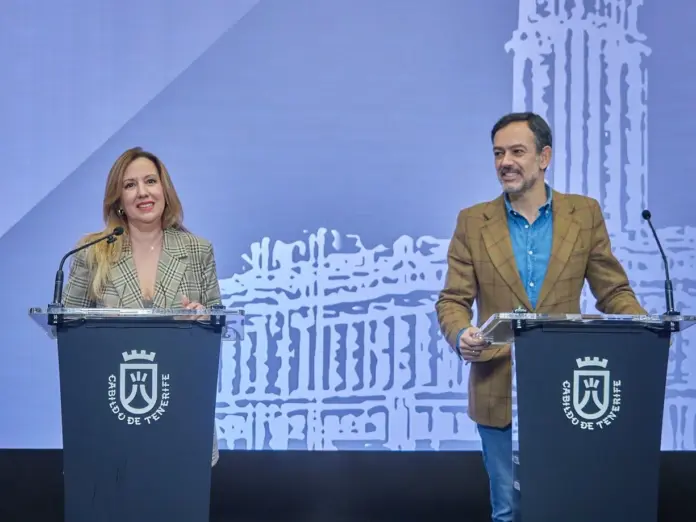 Rosa Dávila y Lope Afonso han realizado balance de la institución insular en este 2025 y han abordado los retos para 2026 / Cabildo de Tenerife