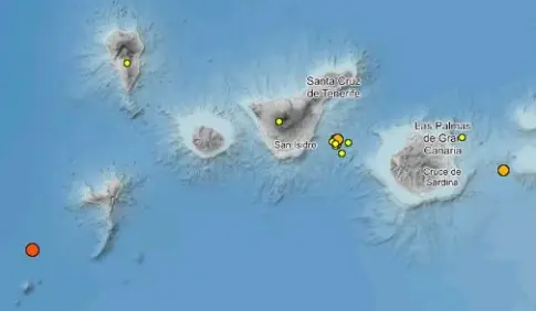 El IGN registra un seísmo de 3,1 de magnitud cerca de Canarias