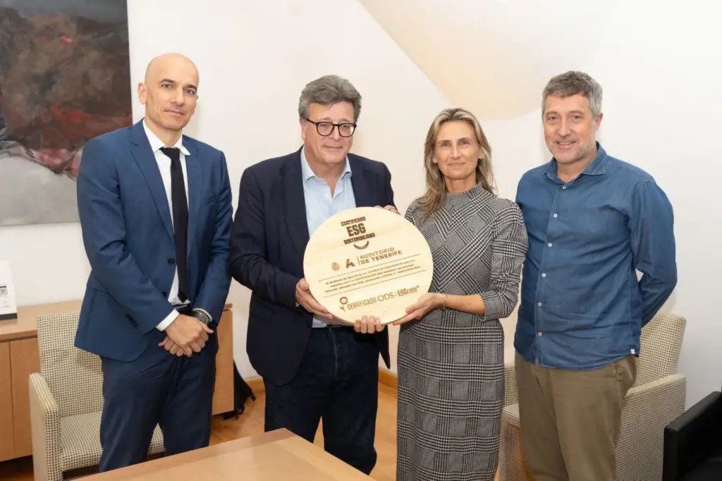 El Auditorio de Tenerife recibe certificación internacional por su compromiso con la sostenibilidad
