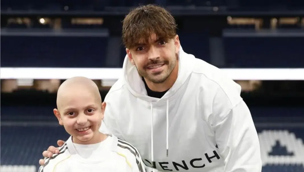 Asencio dedica su primer gol a Elías, un niño canario que lucha contra la leucemia