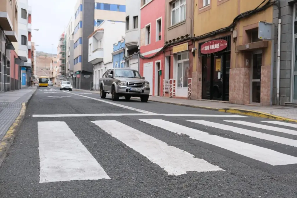 Calle Castillejos, en Guanarteme, una de las que serán asfaltadas en este proyecto