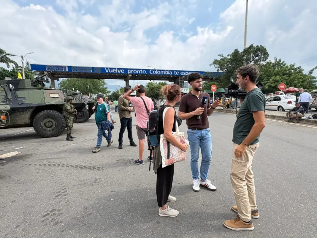 Un equipo de Televisión Canaria se encuentra ya en la frontera entre Colombia y Venezuela