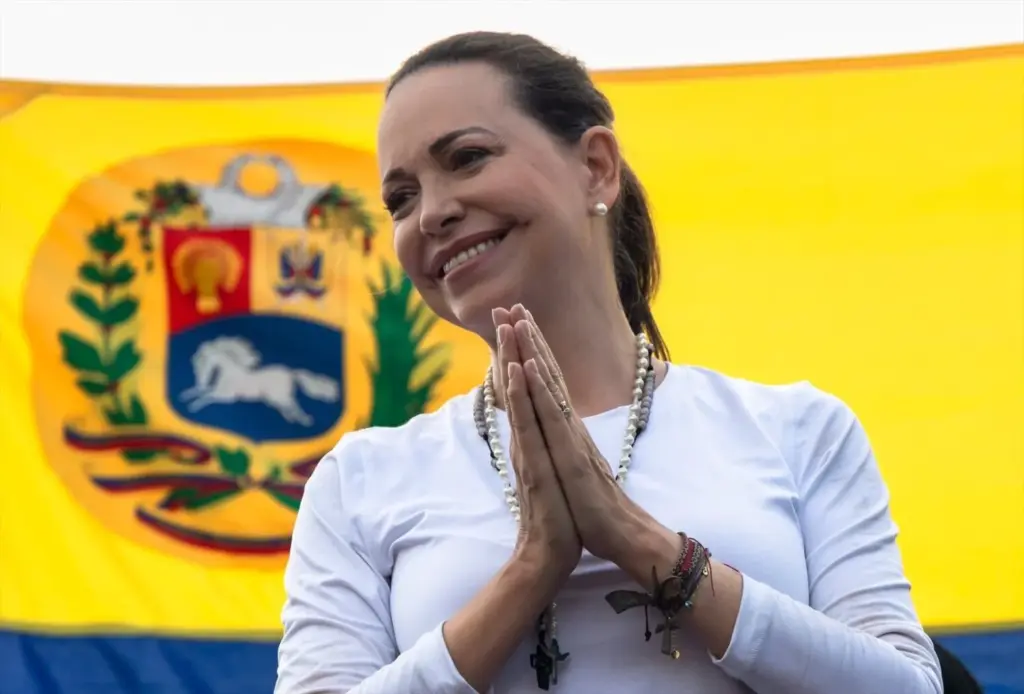 La líder opositora venezolana María Corina Machado (archivo). REMITIDA / HANDOUT por VENTE VENEZUELA