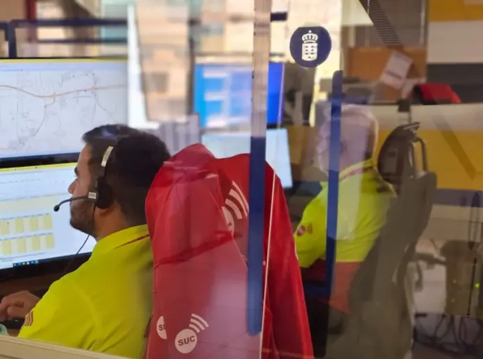 Un motorista grave en un accidente de tráfico en La Orotava