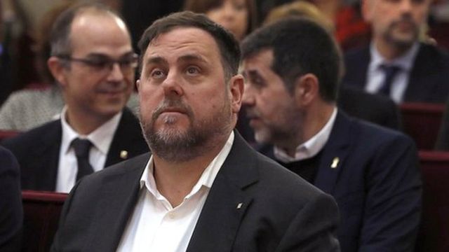 Junqueras dice que afrontará el embargo de bienes con dignidad