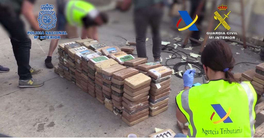 Tonelada cocaína Valencia