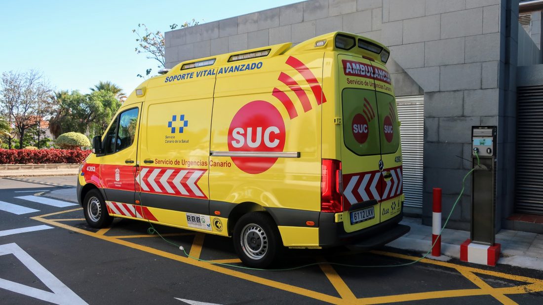 Herido grave un motorista al sufrir una caída en La Orotava, Tenerife