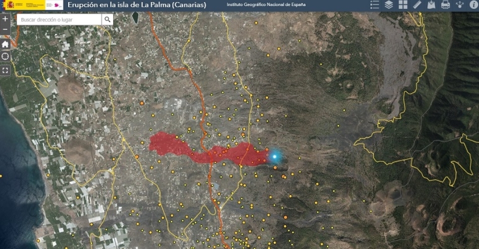 El volcán arrasará unas 400 hectáreas de superficie agraria, unas 300 de plataneras