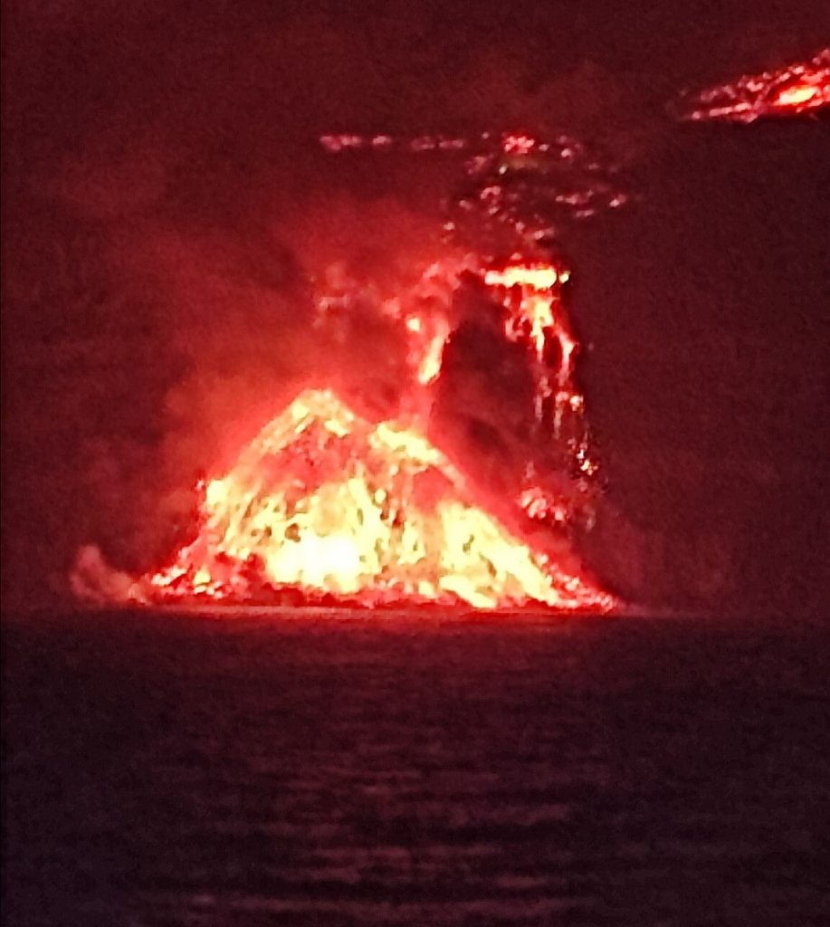 Pirámide de lava volcán La Palma