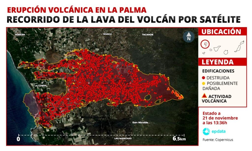 Cerrados los accesos por la carretera sur hacia la costa y barrios evacuados