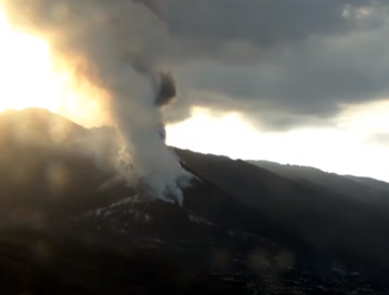 El volcán continuará expulsando gases incluso cuando llegue a su fin