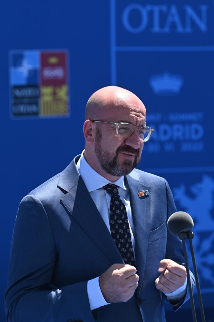 El presidente del Consejo Europeo, Charles Michel, 