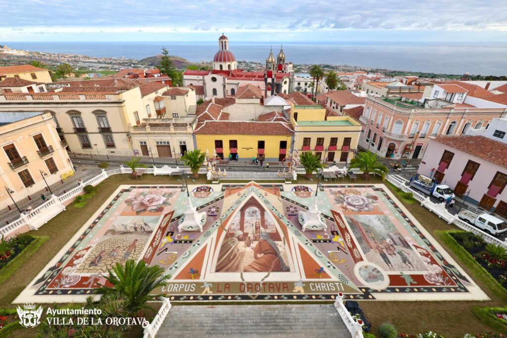 Alfombras del Corpus en La Orotava