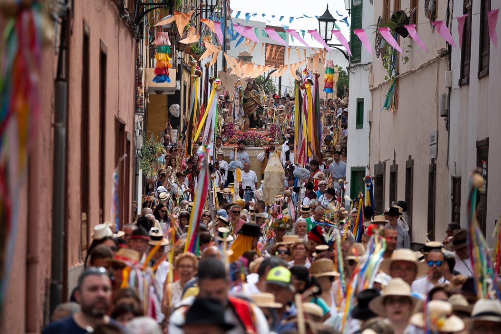 Imagen archivo de la romería de San Roque en Garachico (Tenerife)