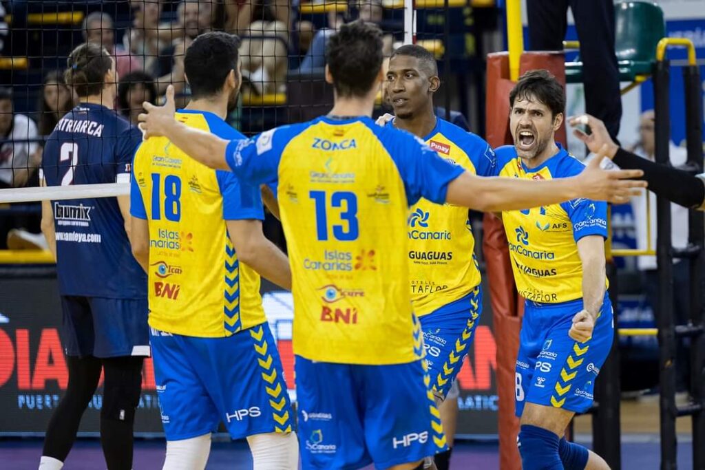 El Guaguas dice adiós a la Challenge tras caer ante el Deja Volley Burgas (3-1)