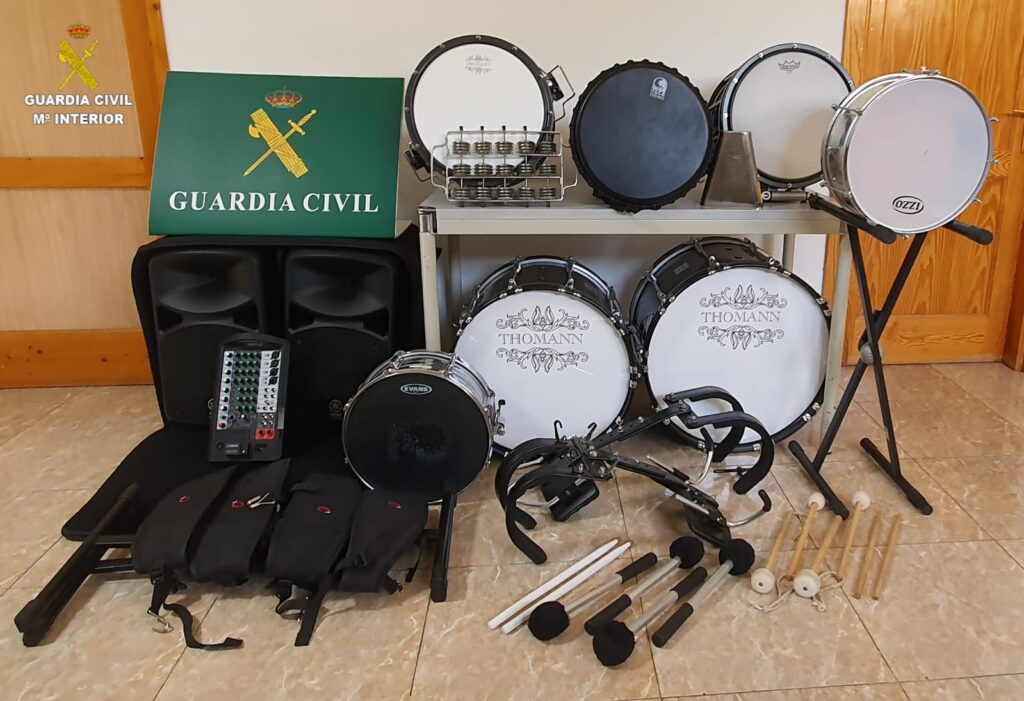 La Guardia Civil esclarece un robo de instrumentos musicales en Gran Canaria