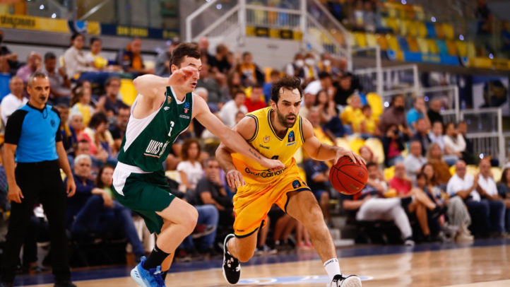 94-81. El Gran Canaria sufre para ganar en su estreno europeo ante el Slask Wroclaw