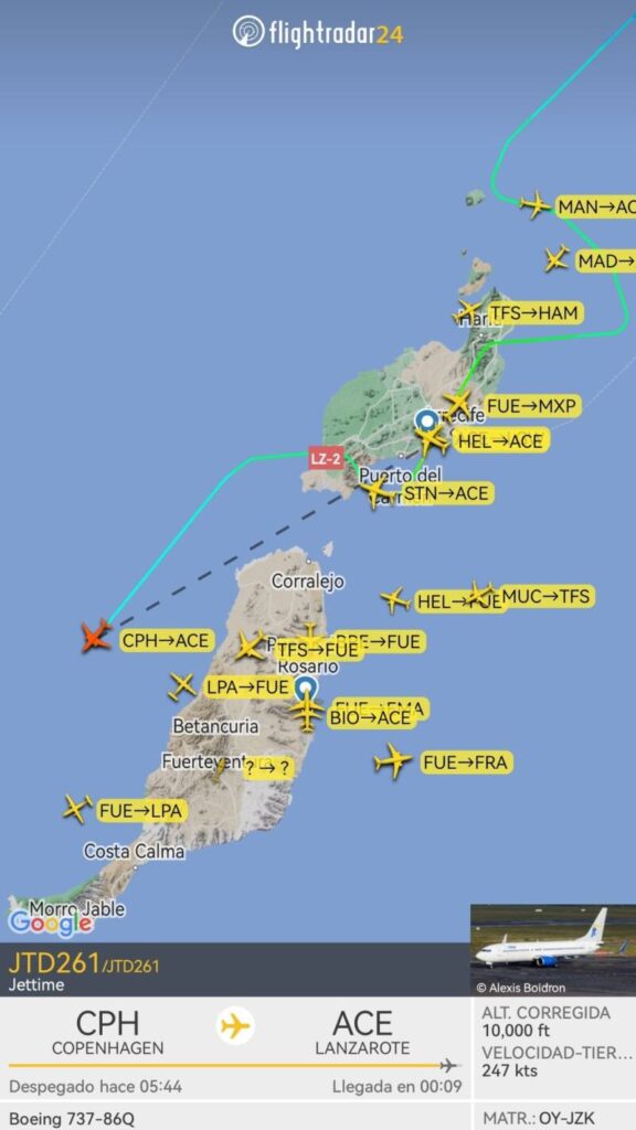 Incidencias por calima en el aeropuerto de Lanzarote