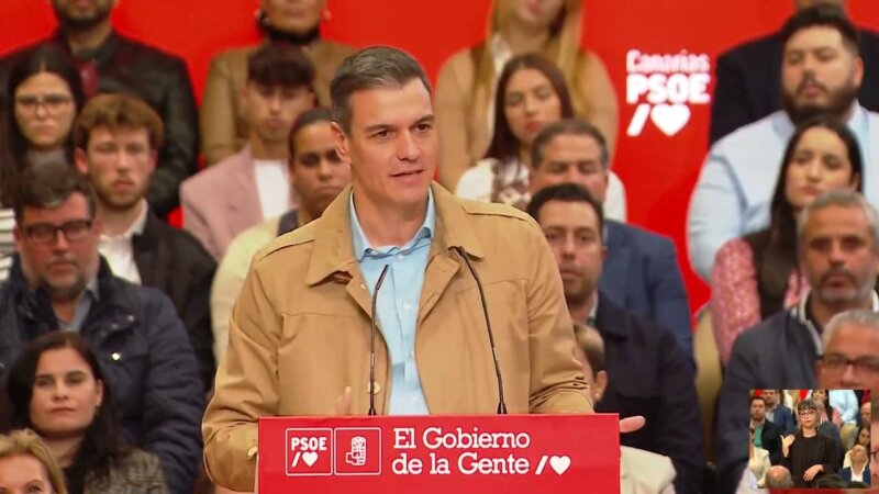 Sánchez destaca el crecimiento de la economía en un 5,5% y recuerda a la derecha que no ha llegado el "apocalipsis"