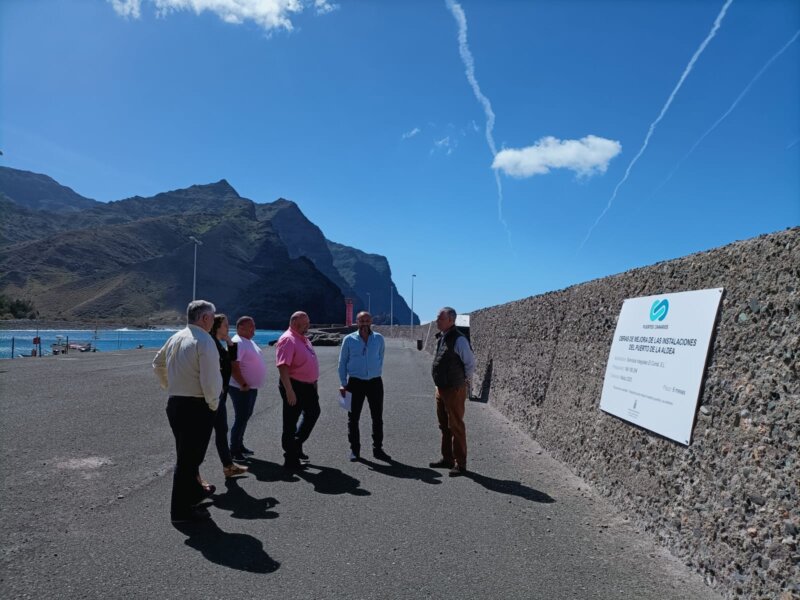 La Aldea de San Nicolás firma el acta de replanteo para las obras del puerto